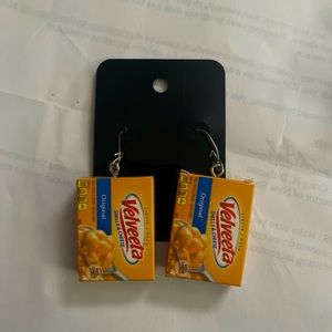 Minibrands custom earrings Velveeta mac n cheese